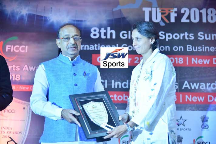 JSW Sports FICCI Award,FICCI Indian Sports Award,JSW Sports,FICCI India Sports Awards 2018,Best Company Promoting Sports Awards