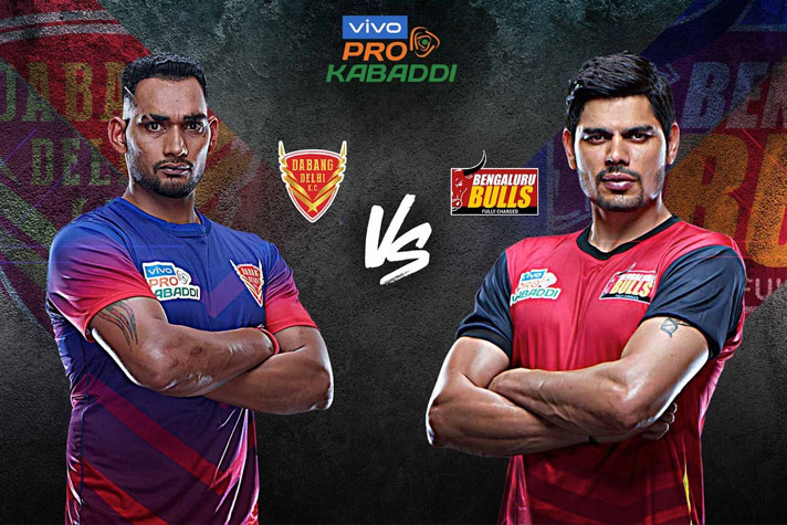 Vivo Pro Kabaddi 2019 – Dabang Delhi vs Bengaluru Bulls: How and where to watch Live