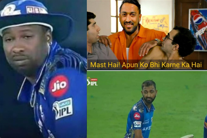 IPL 2020: Fans make fun of Krunal Pandya after MI sends him to bat early;  Check out the best memes - Inside Sport India