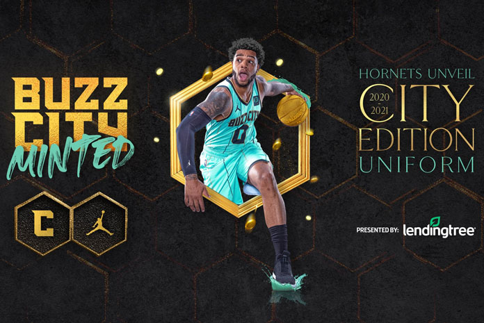 Men's Charlotte Hornets Jordan Brand Mint Green 2020/21 City Edition  Swingman Shorts