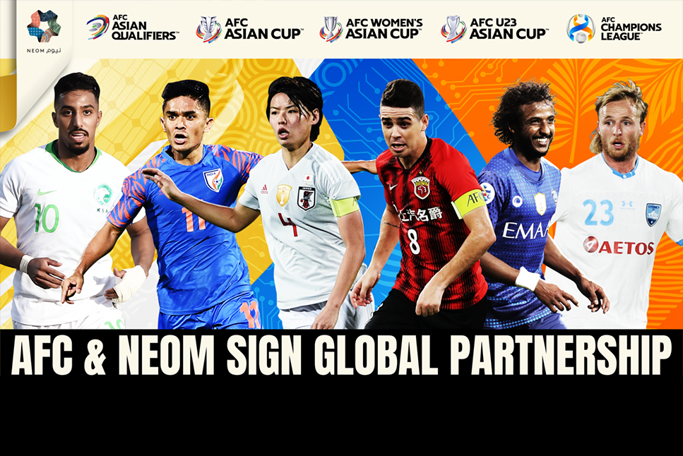 NEOM has become a Global Partner of the Asian Football Confederation (AFC) from 2021-2024. - for more updates follow Insidesport.co
