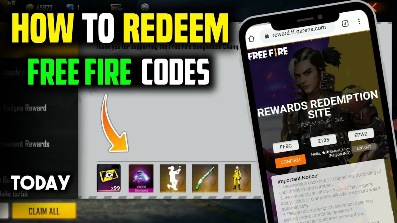 Garena Free Fire Redeem Codes 23rd May (today), find working codes & get  rewards