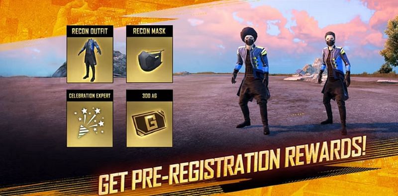 Pre-registration Rewards - Battlegrounds Mobile India