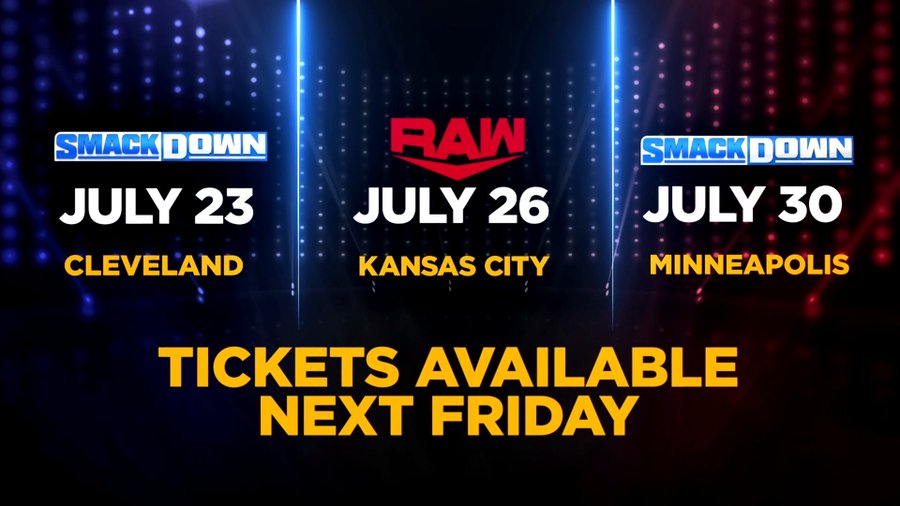 WWE Raw and Smackdown Schedule: WWE reveals next three venues and dates of their 25-day live tour, Tickets available from Friday, June 4