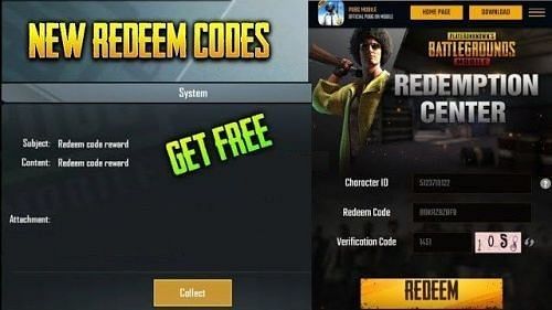 Pubg redeem code