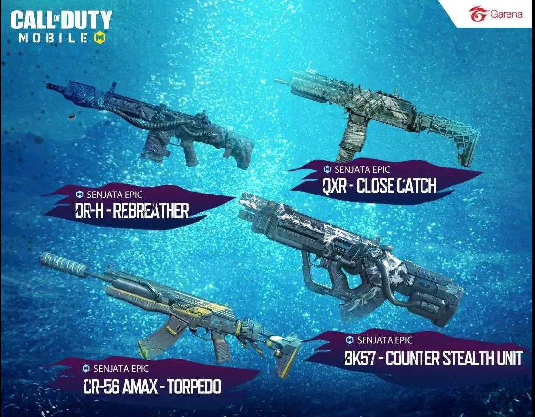 Cod Mobile Season 5 Free Premium Battle Pass Skins Of Deep Water