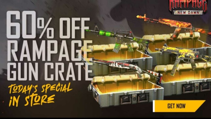 Garena Free Fire: Grab the Rampage Gun Crate with 60% off only for today