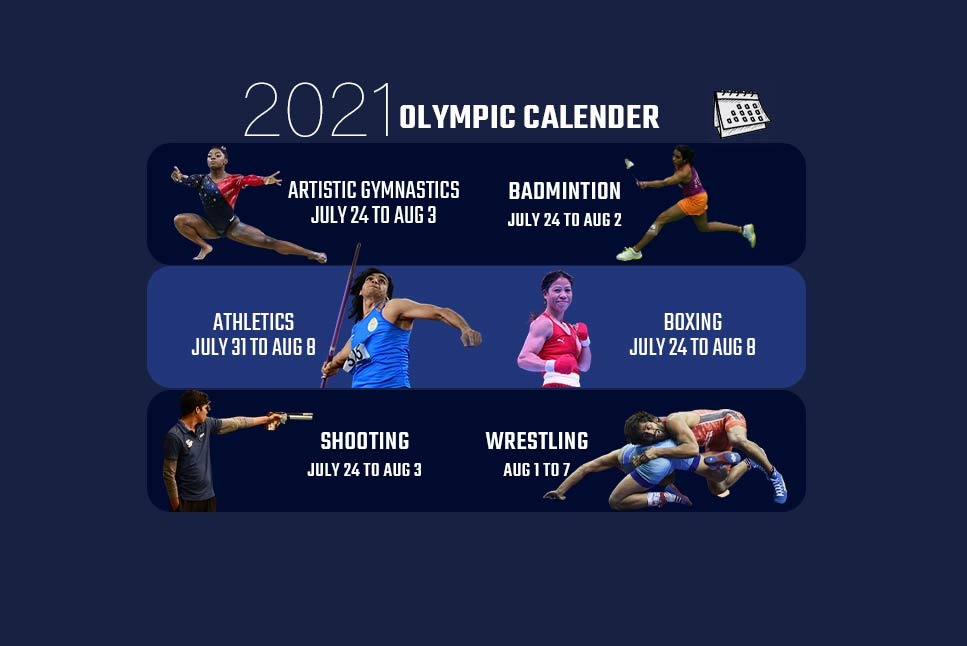 2021 schedule olympic 2021 Olympics