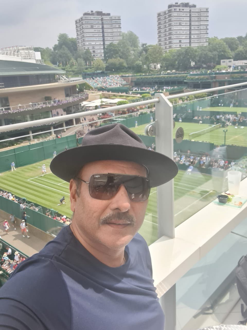 India tour of England: Ravi Shastri enjoys 'day out' at Wimbledon; see pic