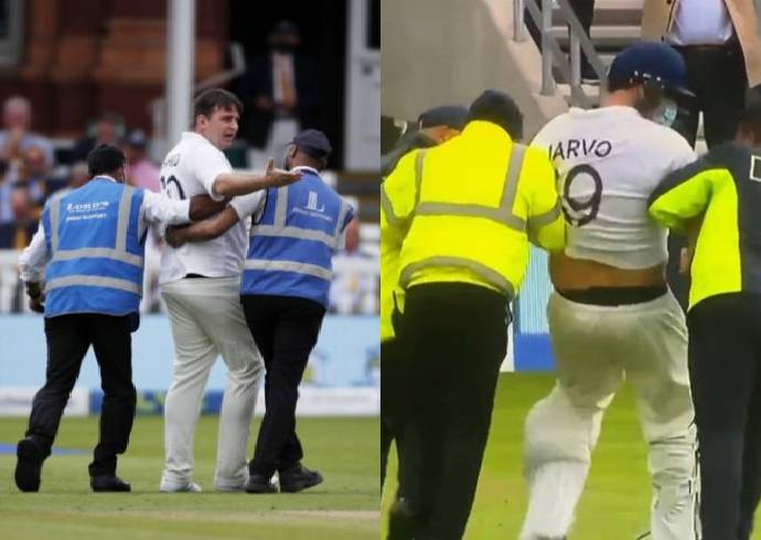 Biggest Joke in IND vs ENG Series: ‘Jarvo 69’ enters ground dressed as Indian batsman at the fall of Rohit Sharma's wicket, check video