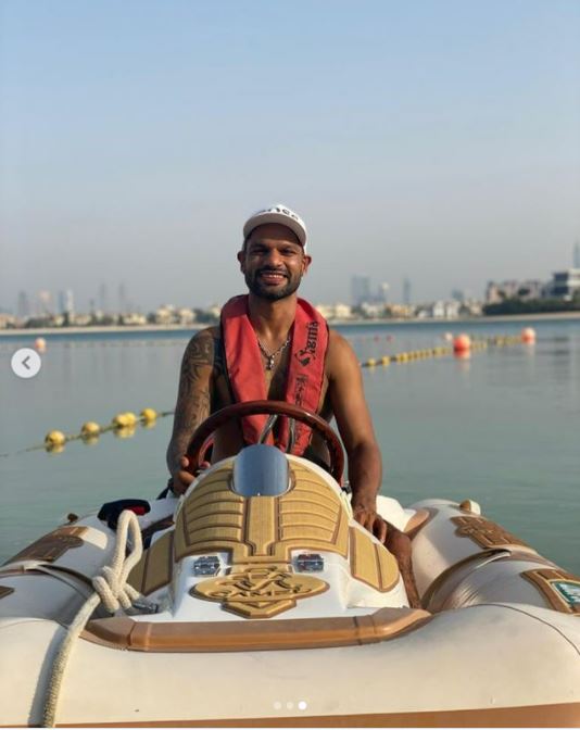 IPL 2021- Delhi Capitals: Orange Cap holder Shikhar Dhawan enjoys boating in Dubai ahead of IPL 2021 Phase 2- see pic