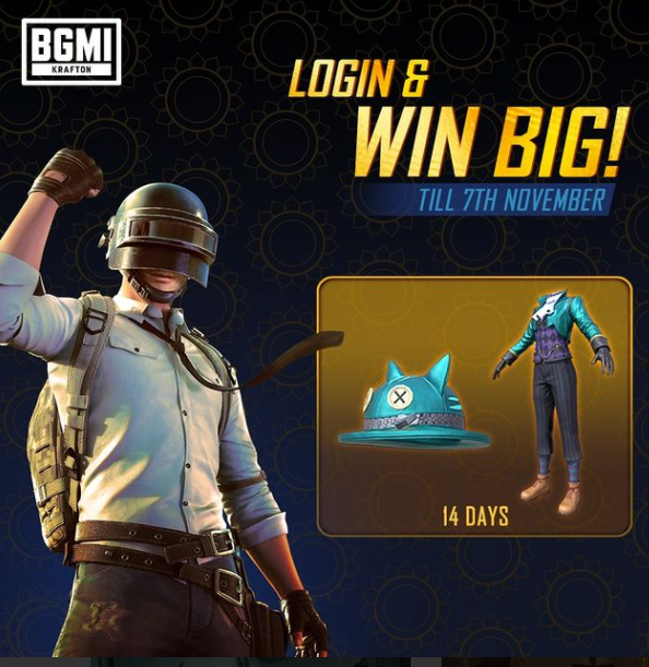BGMI Log in Rewards: Battlegrounds Mobile India launch Log in Rewards