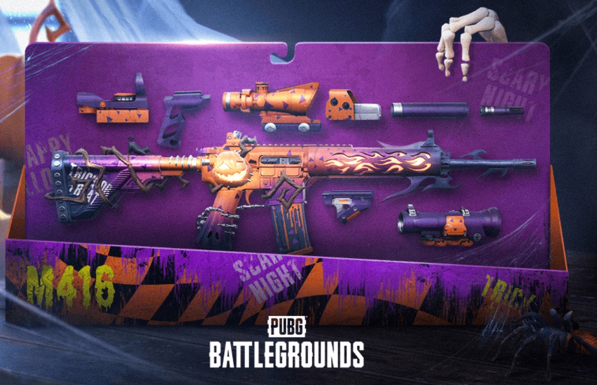 Pubg Trick Or Treat M416 Skin The Amazing Halloween Skin Is Now Live
