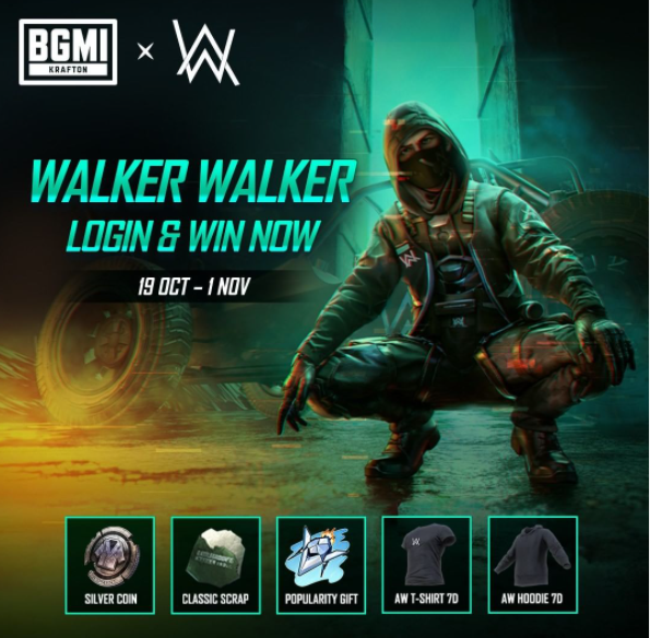 BGMI x Alan Walker Collaboration: Outfits and items are available for Free