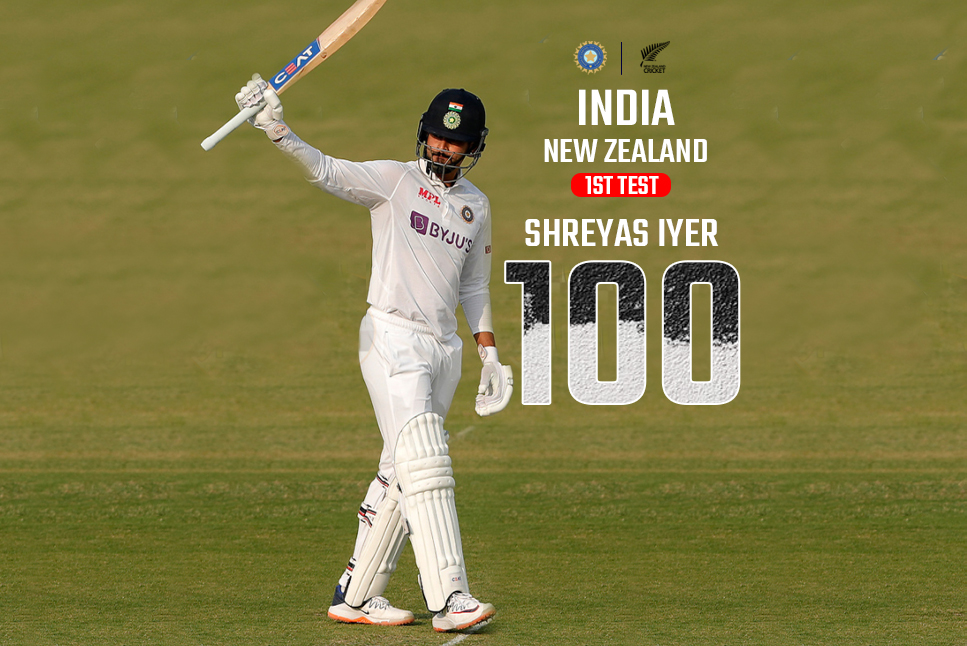 IND vs NZ LIVE: Shreyas Iyer joins elite club with century on Test debut, equals Sourav Ganguly, Rohit Sharma, Mohd Azharuddin