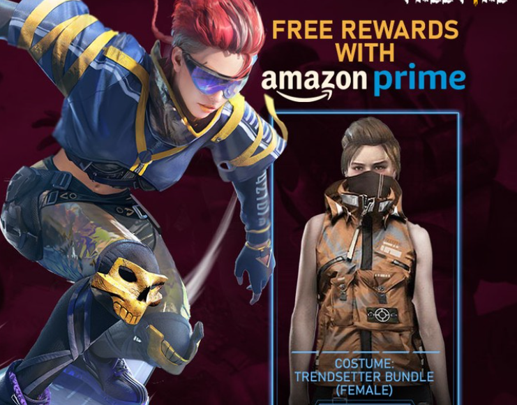 Garena Free Fire Amazon Prime Rewards Get Trendsetter Bundle for free