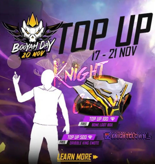 Garena Free Fire Booyah Top-up Event: Get Bone Loot Box and Dribble King Emote from the event, Check More Details