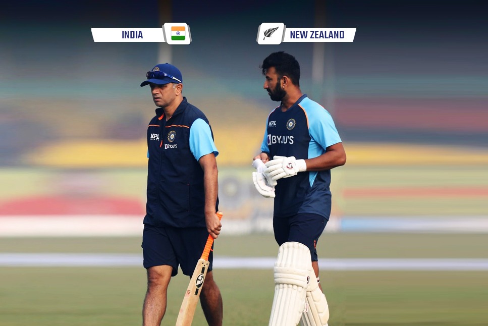 IND vs NZ LIVE: Struggling with form, Cheteshwar Pujara seeks Rahul Dravid’s advice, gets one on one practice with head coach on Day 2
