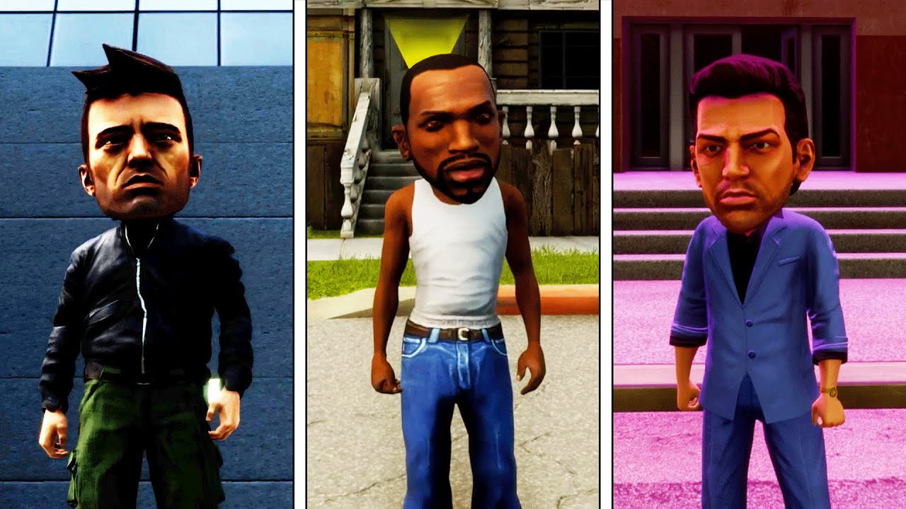 GTA Trilogy remastered big head mode