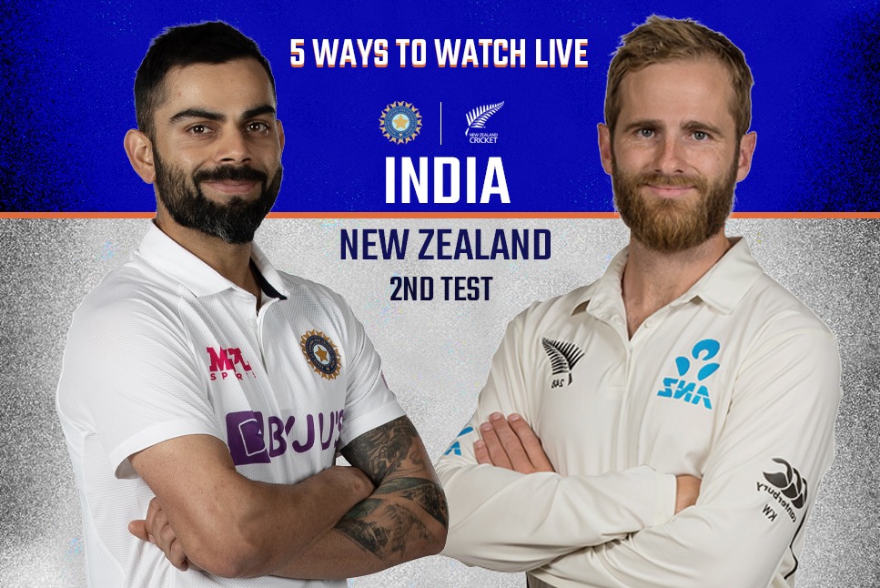 IND vs NZ 2nd Test Day 2 LIVE: 5 Ways to watch India vs New Zealand 2nd Test Day 2 LIVE Streaming for Free in India