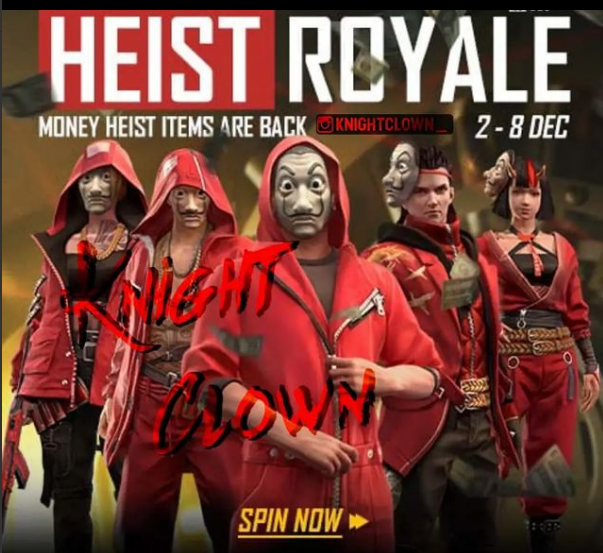 Garena Free Fire partners with Money Heist to introduce in game rewards