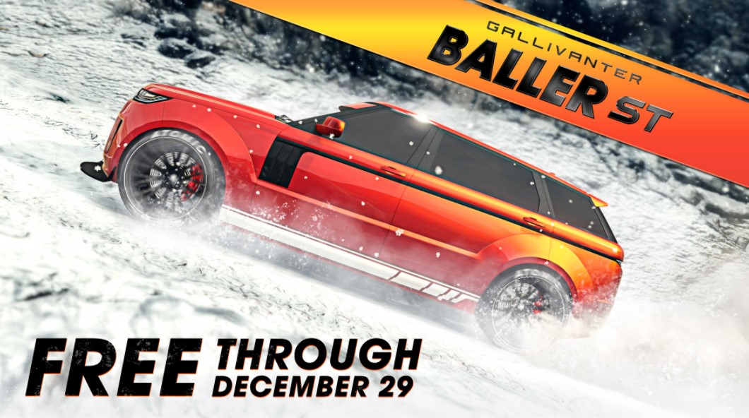GTA Online: Get a Free Gallivanter Baller ST and many more Gifts this Christmas Season