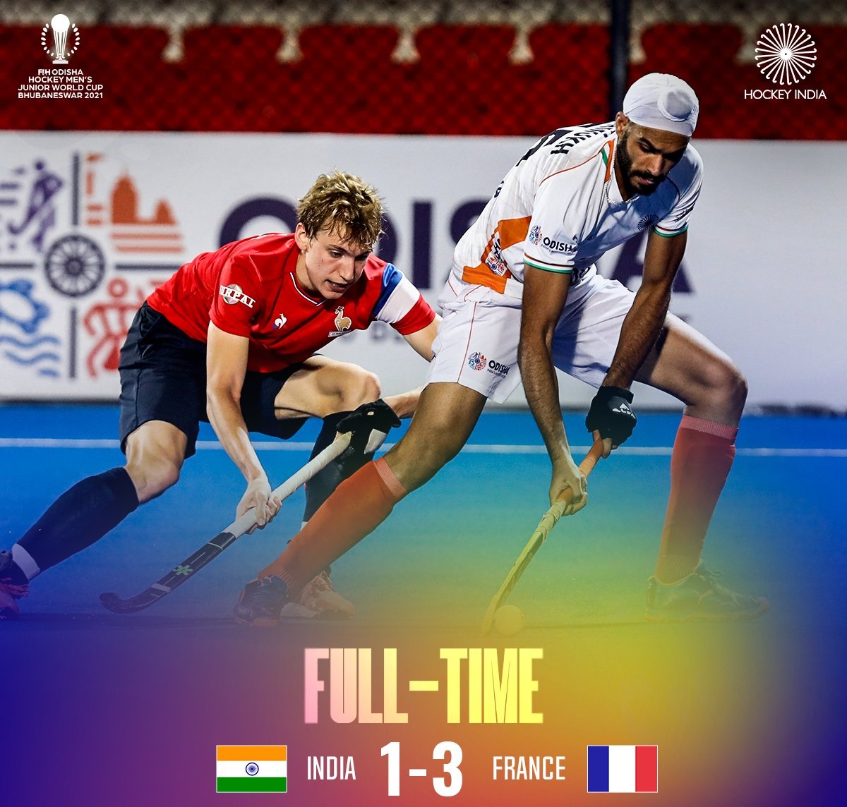 Junior Hockey World Cup: Timothee Clement completes Hat-Trick as France beat India 3-1 to settle for bronze