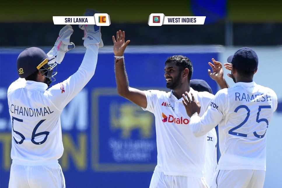 SL beat WI 2nd Test Highlights: Embuldeniya & Mendis star as Sri Lanka register 164-run victory over West Indies to complete whitewash