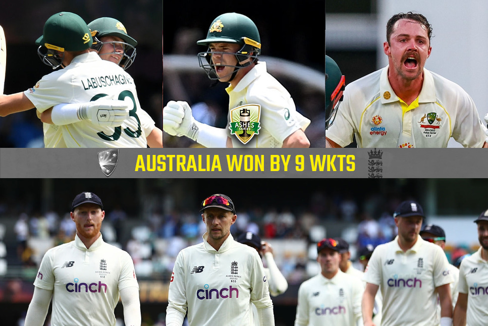 AUS beat ENG 1st Test: Australia thrash England by 9 wickets to win Gabba Test, Nathan Lyon does star act; Check Highlights