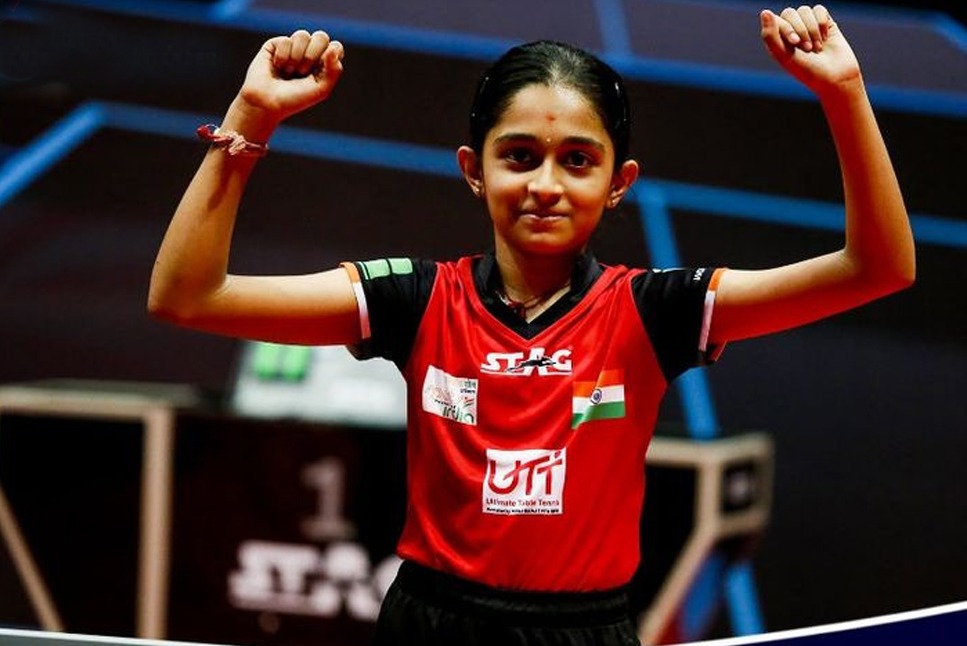 India's Hansini Mathan Rajan defeated Syria's Hend Zaza, the youngest athlete of this year's Tokyo Olympics, to win the girls singles event at the 2021 ITTF Hopes and Challenge table tennis tournament in Amman | TNTTA Twitter
