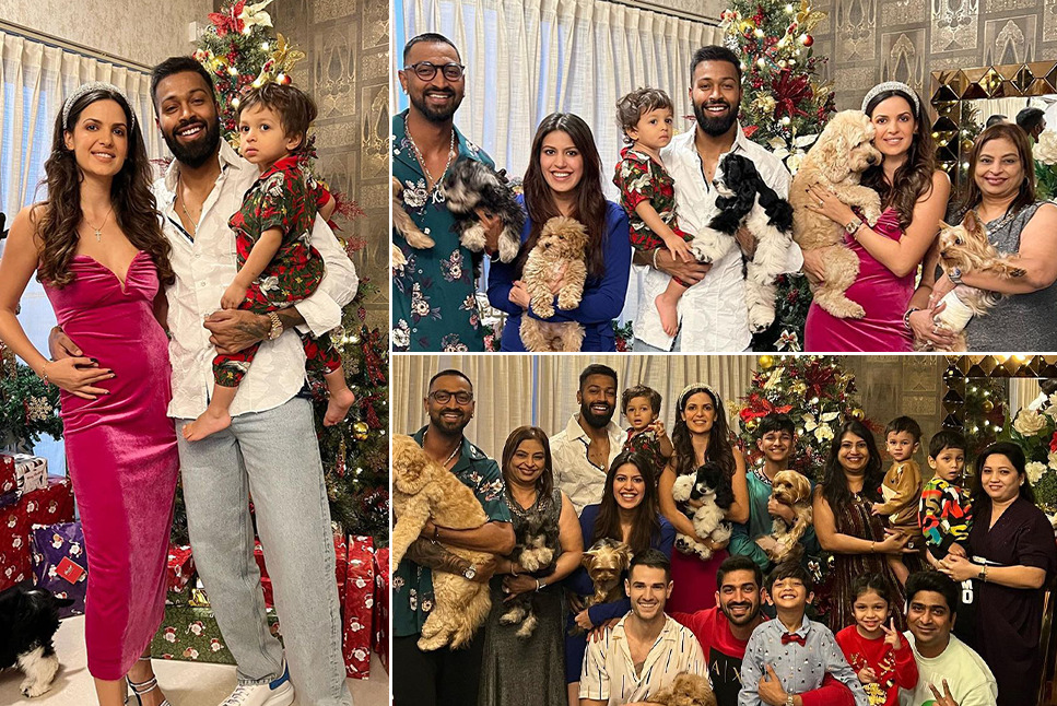 IPL 2022: Hardik Pandya, Natasa Stankovic expecting second child after Agastya, flaunts baby bump in Christmas party- See Pics
