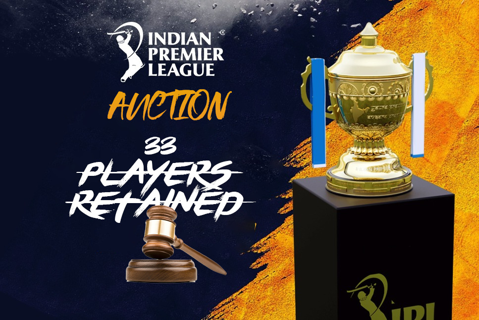 IPL 2022 Auction: 33 Players Retained: Check full players list Base Price, Retained Players & balance purse