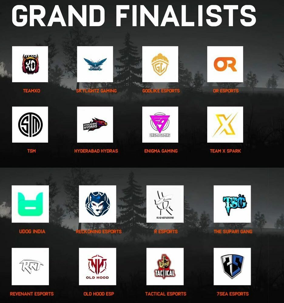 BGIS Grand Finals Qualified Teams