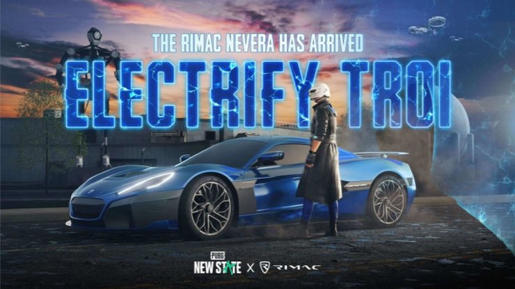 PUBG New State x Bugatti Collaboration: Bugatti Rimac Nevera is coming soon in-game