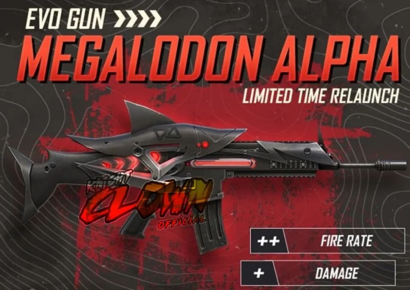 Garena Free Fire New Evo Gun: Get Megalodon Alpha Evo Gun in-game very soon All you need to know about Free Fire Megalodon Alpha Evo Gun