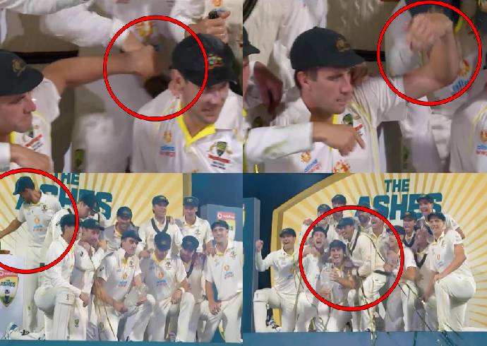Ashes LIVE Updates: Pat Cummins 'Brilliant Gesture', pauses Australia's Champagne celebrations so Muslim team-mate Usman Khawaja can join in: Check OUT