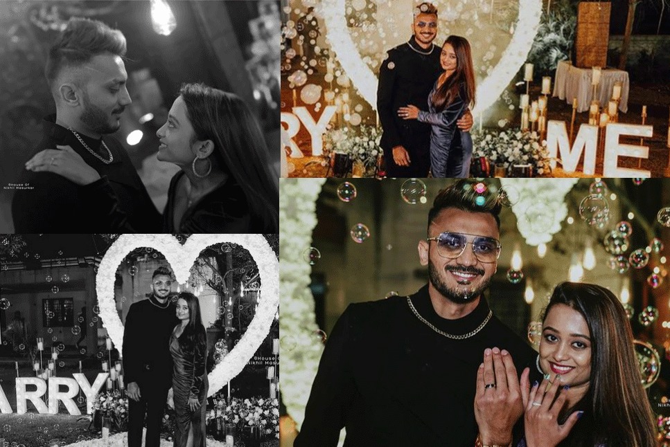 Axar Patel engagement: Indian all-rounder proposes to girlfriend Meha during 28th birthday celebrations- check pics