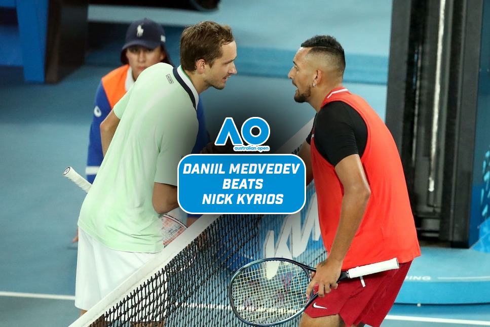 Australian Open LIVE Results: Daniil Medvedev follows Stefanos Tsitsipas, beats Nick Kyrios to enter R3