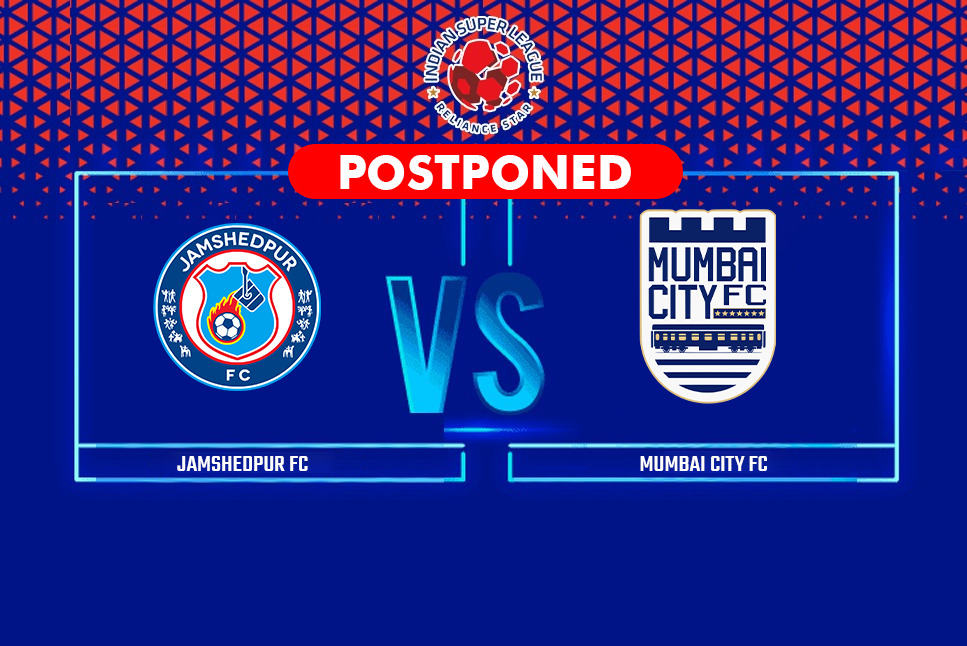 ISL Season 8: Match between Jamshedpur FC and Mumbai City FC postponed