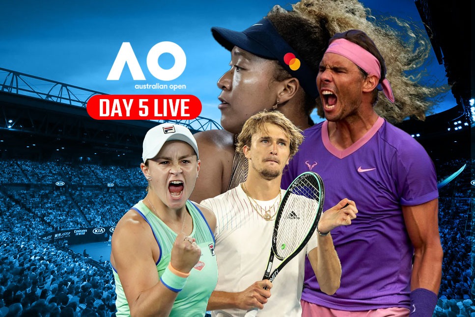 Australian Open LIVE Results Day 5: Osaka KNOCKED OUT, Zverev & Barty enter R16, Nadal eyes Last 16 spot: Follow LIVE Updates