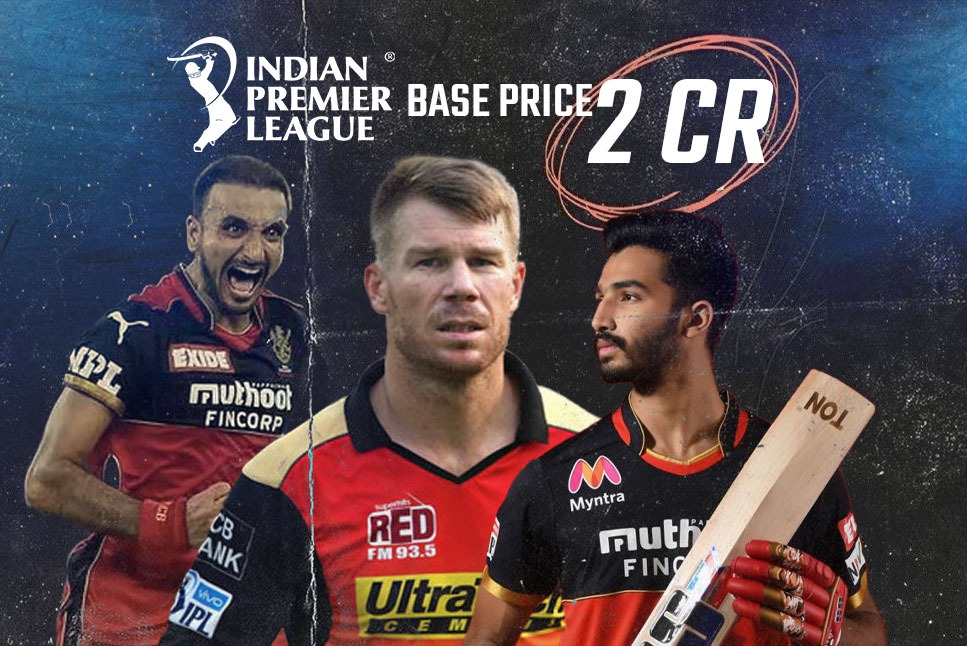 IPL 2022 Auction: Purple Cap holder Harshal Patel ups his base price to Rs 2 Cr, Devdutt Padikkal, David Warner along with 46 players - Check full list