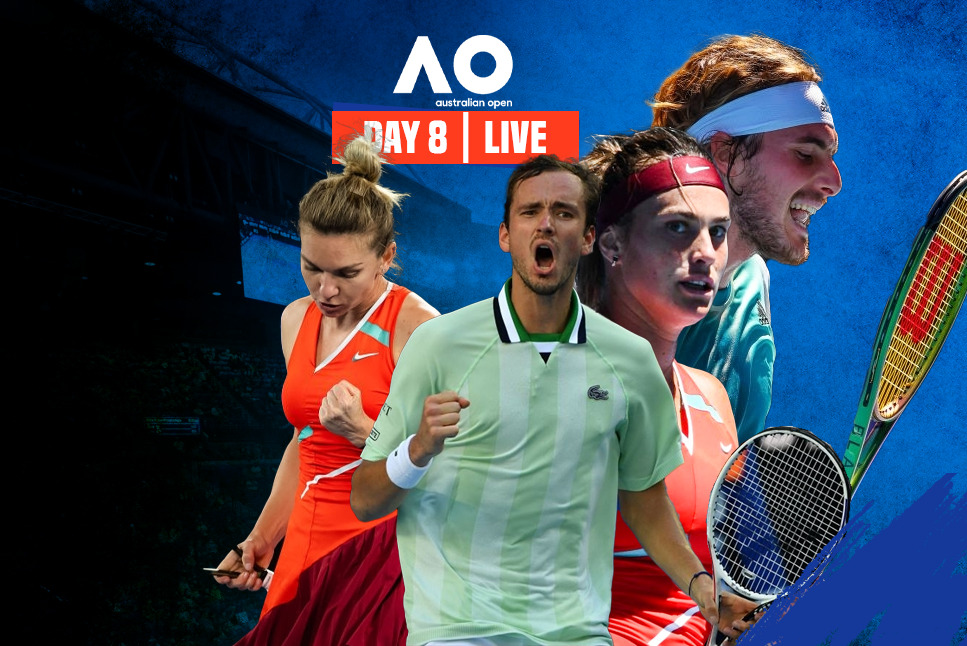 Australian Open LIVE - Day 8: Halep, Sabalenka crash out, Medvedev & Tsitsipas in Quaterfinals-- Follow AO2022 Live Updates on InsideSport.IN