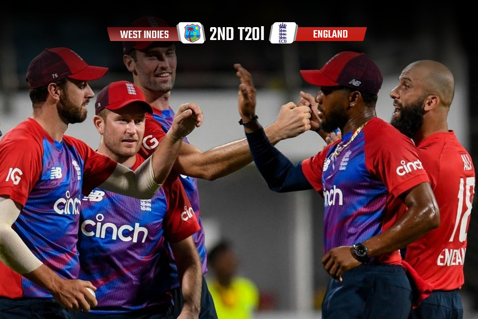 WI vs ENG LIVE score: England beat West Indies by 1 Run in 'MOST BIZARRE' T20 finish, 5 match series levelled at 1-1