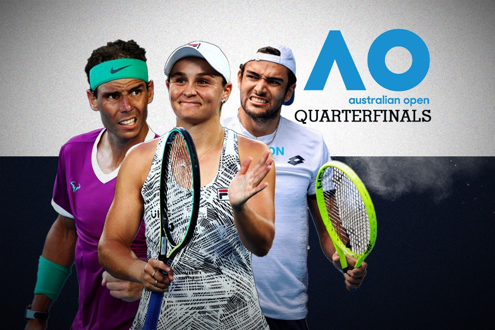 Australian Open Quarterfinals Results: Berrettini sets up Nadal clash in semis, Barty eases past Pegula, Krejcikova OUT