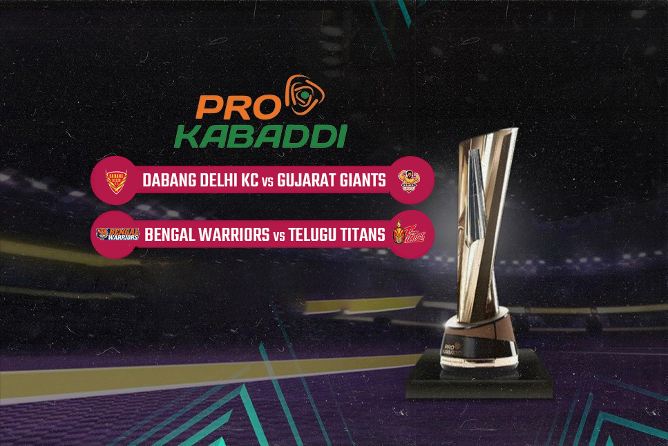 Pro Kabaddi PKL 8 Live: Dabang Delhi KC aim to bounce back from rut vs Gujarat Giants, Bengal Warriors lock horns with Telugu Titans - Follow Live Updates