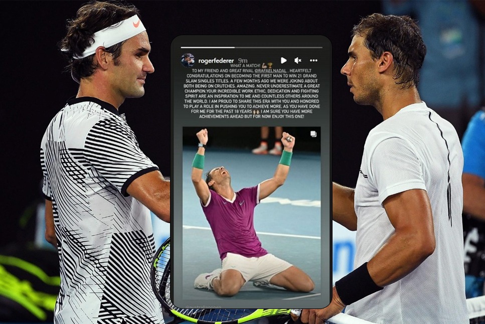 Greatest Australian Open Final: Roger Federer posts heartfelt message to Rafael Nadal, says ‘Months ago, were joking about both being on crutches’