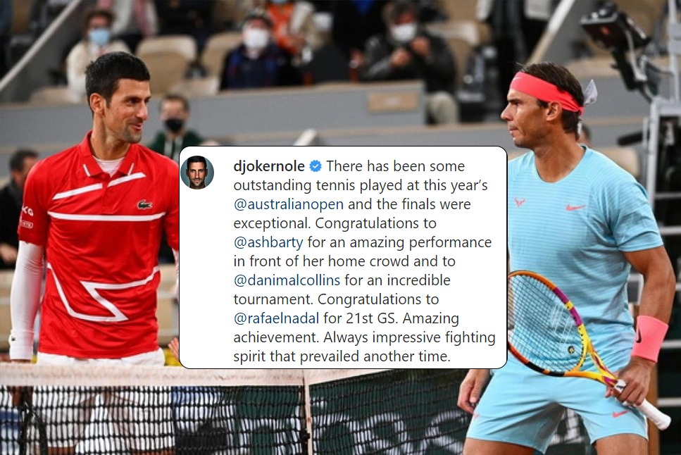 Greatest Australian Open Final: ‘Amazing Achievement’, Novak Djokovic hails Grand Slam RIVAL Rafael Nadal for winning 21st Slam