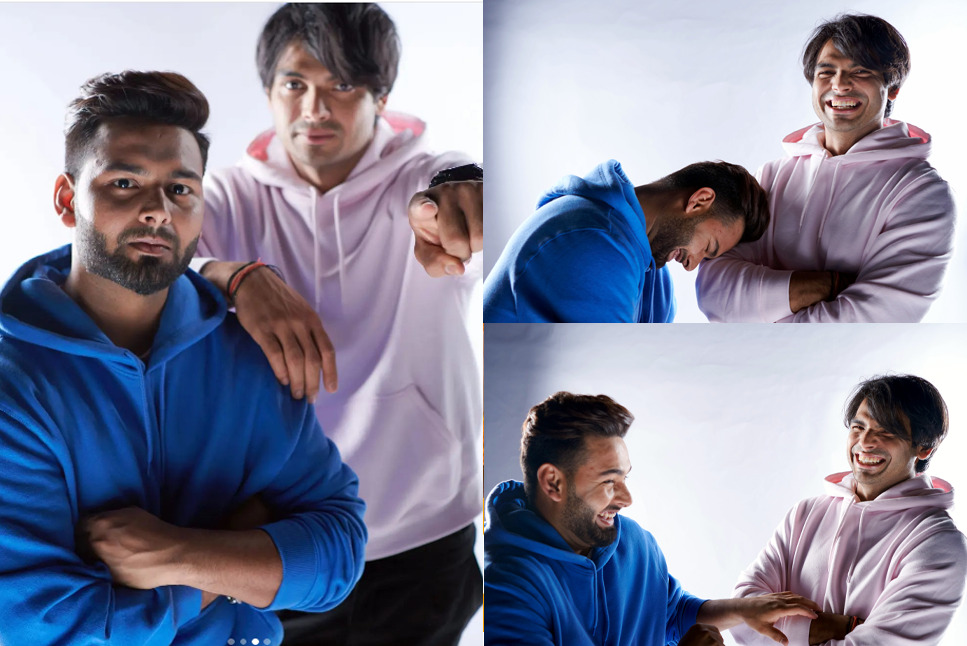 IPL 2022: Rishabh Pant & Neeraj Chopra’s CAPTIONS win hearts as duo shares stage for photoshoot- check out