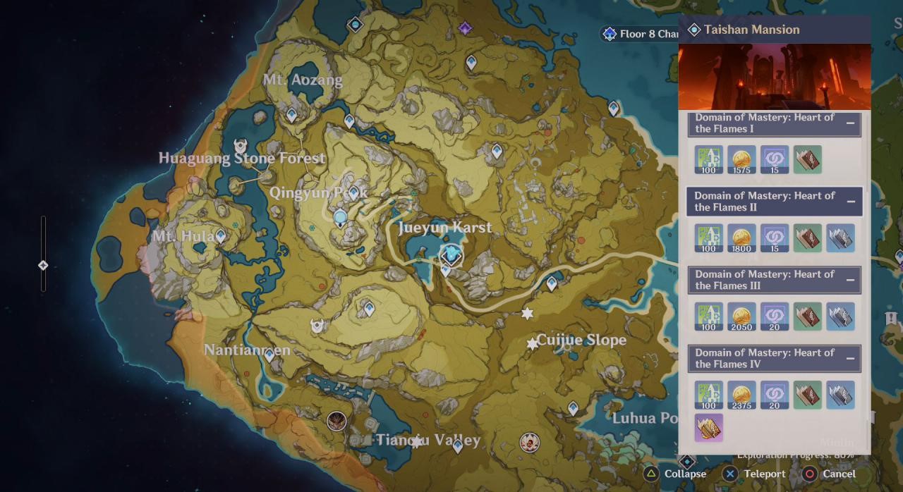 Genshin Impact 2.4 Ganyu Ascension Material Location