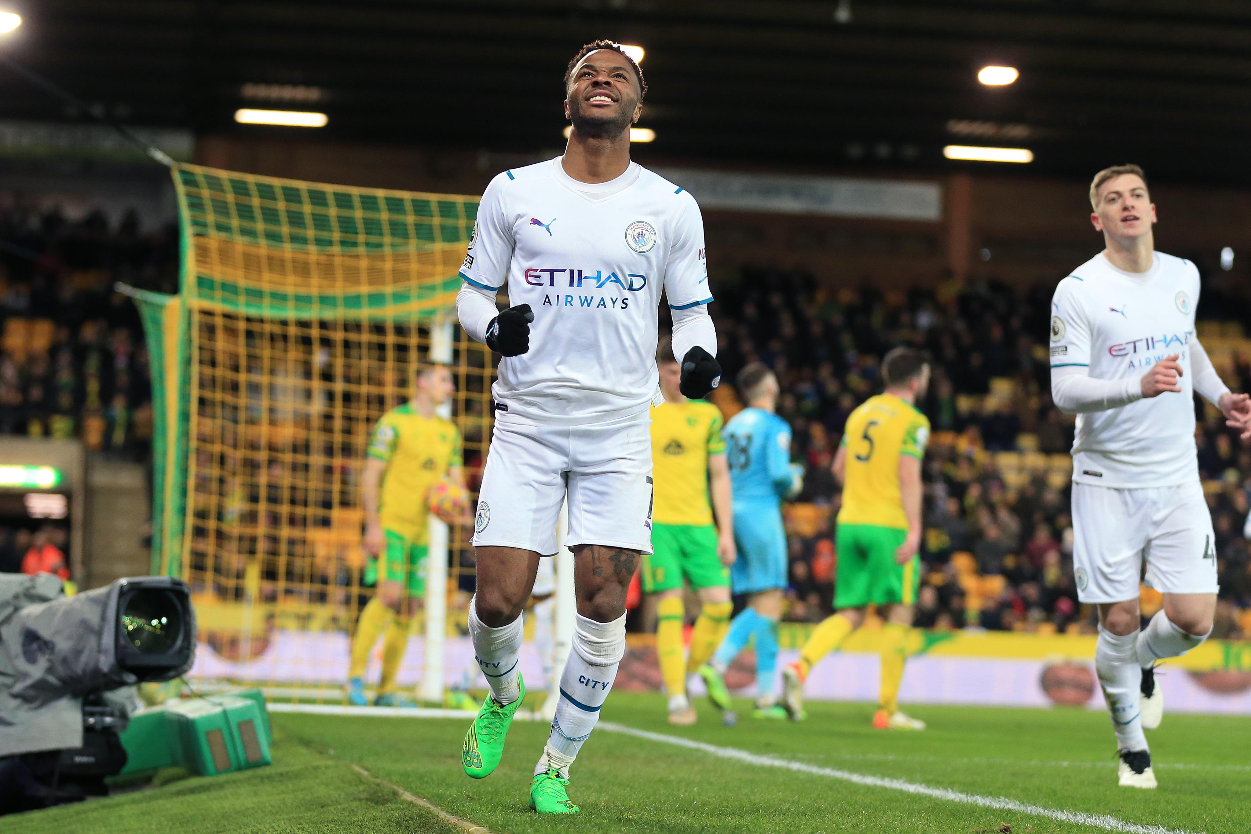 Norwich 0-4 Manchester City Highlights: Raheem Sterling's hattrick helps Manchester City beat Norwich City as they go 12 points clear at the top